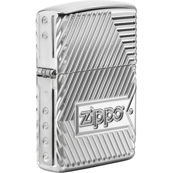 Zippo Armor 29672 — хром с объёмной гравировкой
